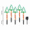 Solar Christmas Tree Lights 13 Inch 5 Pack 2