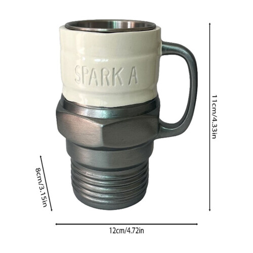 Spark Plug Mug Automotive Design 11 oz 2