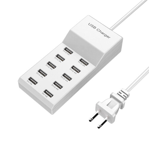 USB Charging Station Wall Charger 10-Port 1