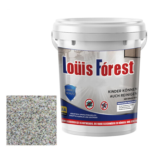 High-Gloss Marble Epoxy Floor Coating Water-Based Grey 0.5L 1