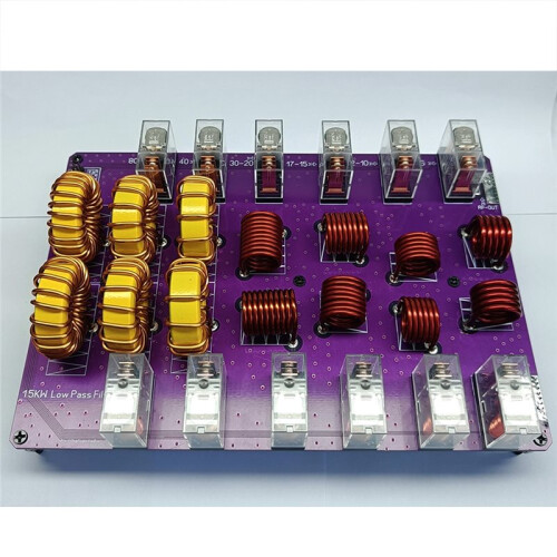 Low-Pass Filter 10-Band High Power Shortwave SSB Radio Low Pass Filter High Frequency Low Loss LPF 2