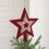 Glitter 3D Five-Pointed Christmas Tree Topper Star 1pc 3