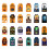 Halloween Paper Tags with String 60 Pcs 6