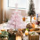 Pink Artificial Christmas Tree 17.7 Inch with Stand 6