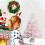 Pink Artificial Christmas Tree 17.7 Inch with Stand 4