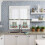 Ensemble de rideaux de cuisine de Noël style ferme 3 pièces 24 4