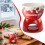 Ceramic Chocolate Melting Cup Red 1 piece 2