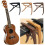 Capo Quick Change Guitar Capo Wooden with 6 Picks 3