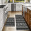 Black Boho Kitchen Rug Set 2 Piece Washable Non-Slip 2