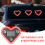 Solar Heart Neon Light for Car Rear Window - LED Atmosphere 4