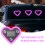 Solar Heart Neon Light for Car Rear Window 1pc 4