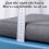 Linen Dining Chair Pad Dark Gray Square Cushion 1 Pack 7