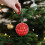 Round Disco Ball Christmas Ornament Red 4