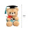 PhD Graduation Teddy Bear 7.1 Inch Plush with Cap 5