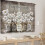 Farmhouse Floral Kitchen Curtains Daisy Rustic Vintage 3
