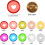 Plastic Book Binding Discs 10 Colors 80 Pcs 2