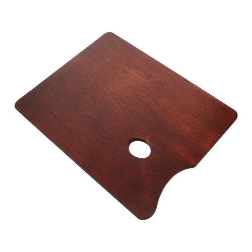 Brown Wooden Watercolor Palette Decorative Practical 2