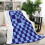 Sage Green Checkered Throw Blanket 50x60 in 2