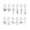Stainless Steel Glitter Belly Button Ring CZ 7 7