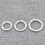 Sterling Silver Lock Jump Ring 10mm 925 Silver 4 Pieces 4