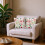 Housse de coussin brodée à motif floral en lin 45x45cm 5
