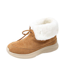 Women's Snow Boots Brown Wide Calf Almond Toe Size 8.5