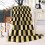 Checkerboard Grid Flannel Throw Blanket 50x60 Black 1