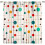 Κουρτίνες Mid-Century Retro Atomic Starburst 2 πάνελ 63x63 1