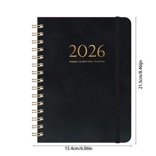 A5 Planner Faux Leather Hardcover 140 Sheets 2