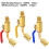 AC Refrigerant Ball Valves and Mini Split Adapters 7 pcs 6