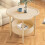 2-Tier Folding Round Side Table with 2 Removable Trays 6