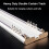 Rail de rideau de plafond double rangée robuste blanc 140 cm 6