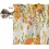 Kitchen Curtains and Valances Set Orange White Gold 5