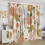 Retro 70s Floral Curtains Boho Pattern Rod Pocket Thermal 2 4