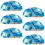 Cup Drawer Pulls Blue Dragonfly Shell Shape 6 pcs 1