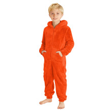 Flannel Hooded Jumpsuit for Toddlers and Kids, 1-12 Years