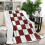 Flannel Throw Blanket Black Checkerboard 50x60 inch 2