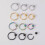 Captive Bead Ring BCR Ear Hoop 16G 6mm 10Pcs Rainbow 5