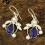Boho Drop Earrings Women 925 Silver Tourmaline Pair 3