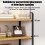 Wooden Bookshelf 2-Tier Modern Open Shelf Stand 4