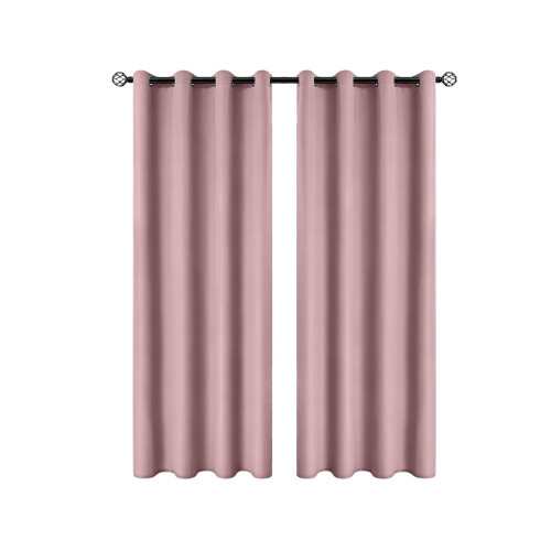 Blackout Curtains Pink Grommet Panel 39.37"W x 78.75"L 2