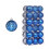 Christmas Ball Set Electroplated Silver Blue 36 pcs 3