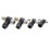 Black Push-in Elbow Fitting M5 1/8 1/4 3/8 1/2 Inch 3