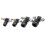 Black Push-in Elbow Fitting M5 1/8 1/4 3/8 1/2 Inch 4