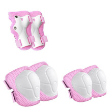 Kids Knee and Elbow Pads Set Pink Protective Gear