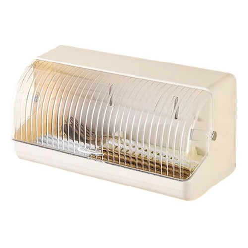 Large Capacity Chopstick Storage Box - Wall Mounted, Drainable, Dustproof with Lid, Ideal for Tableware Organization 1
