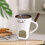 Ceramic Cheese Fondue Cup with Candle Stove 3