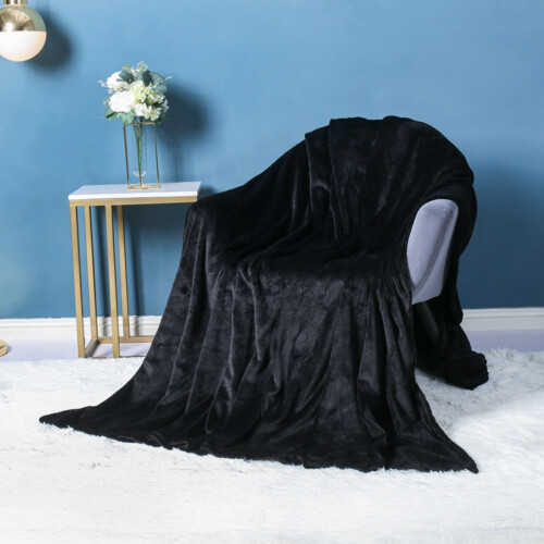 Polyester Blanket Soft Warm Solid Color 150x200cm 1