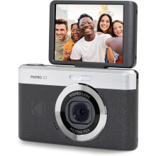 KODAK Pixpro C1 - Ultra-Compact Digital Camera | 13MP BSI CMOS, 4X Zoom, 2.8" LCD Screen, LED Flash, Built-in Battery - Black 1080p Full HD Video,