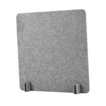 Acoustic Desk Divider Felt Privacy Panel Light Gray 40x40 cm